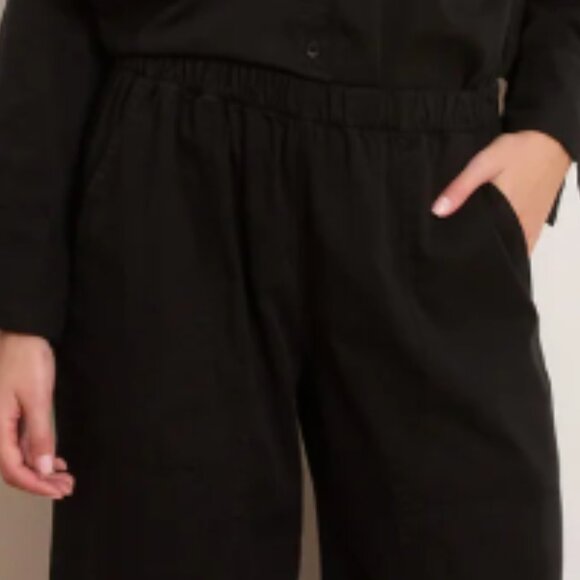 Loup Pants - LOUP ---Rachel Elastic Waist Carpenter Pant in Black NWT  LGE (fits like medium)